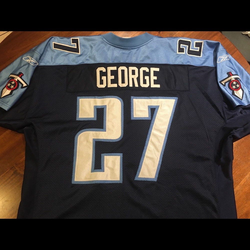Eddie George On Field Official Reebok Jersey